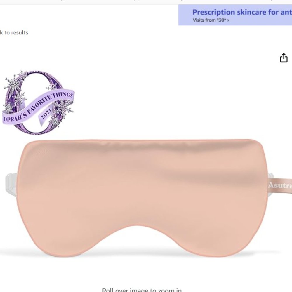 Asutra - Silver Silk Eye Pillow Filled Lavender & Flax Seeds